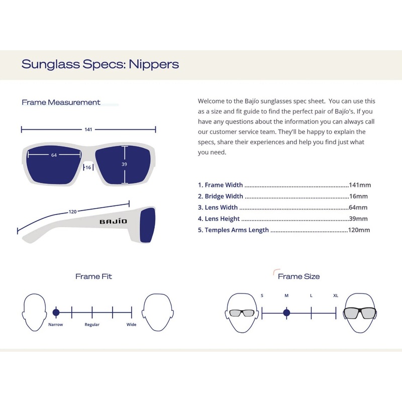 Bajo Nippers Sunglasses – Black Matte Frame / Blue Glass Lens