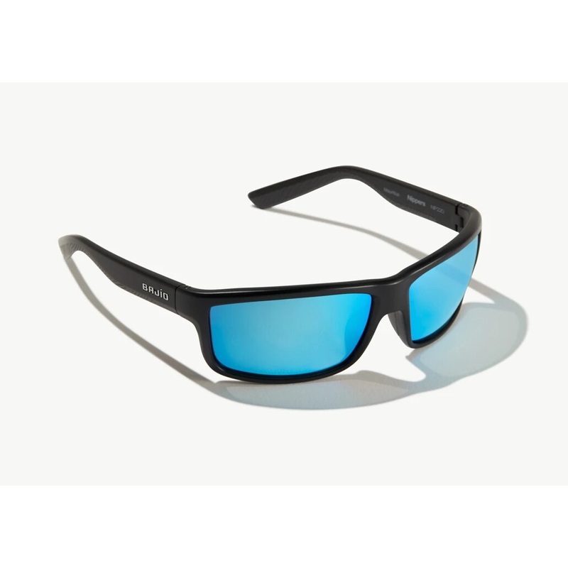 Bajo Nippers Sunglasses – Black Matte Frame / Blue Glass Lens