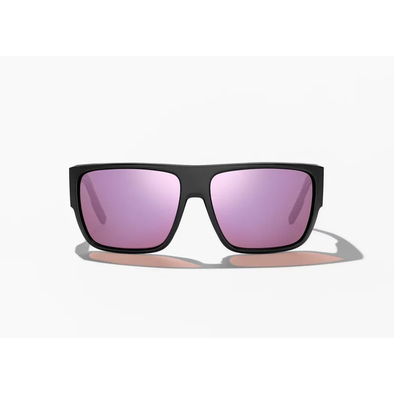 Bajo Ozello Sunglasses – Black Matte Frame / Rose Mirror Glass Lens
