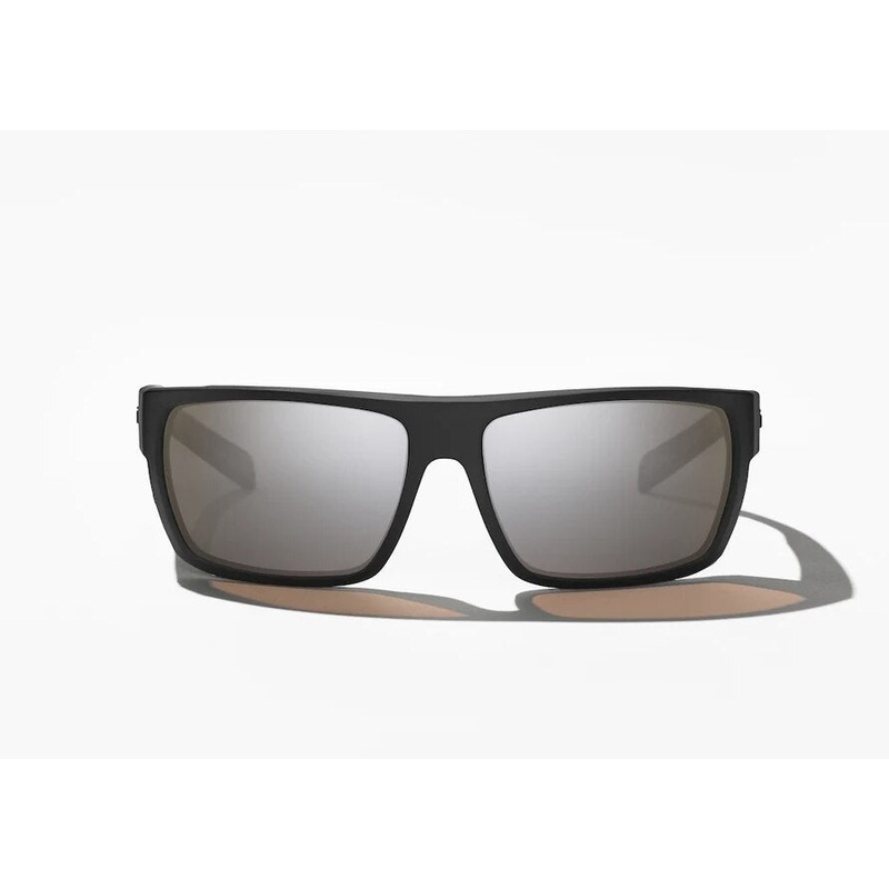 Bajo Palometa Sunglasses – Black Matte Frame / Silver Mirror Glass Lens
