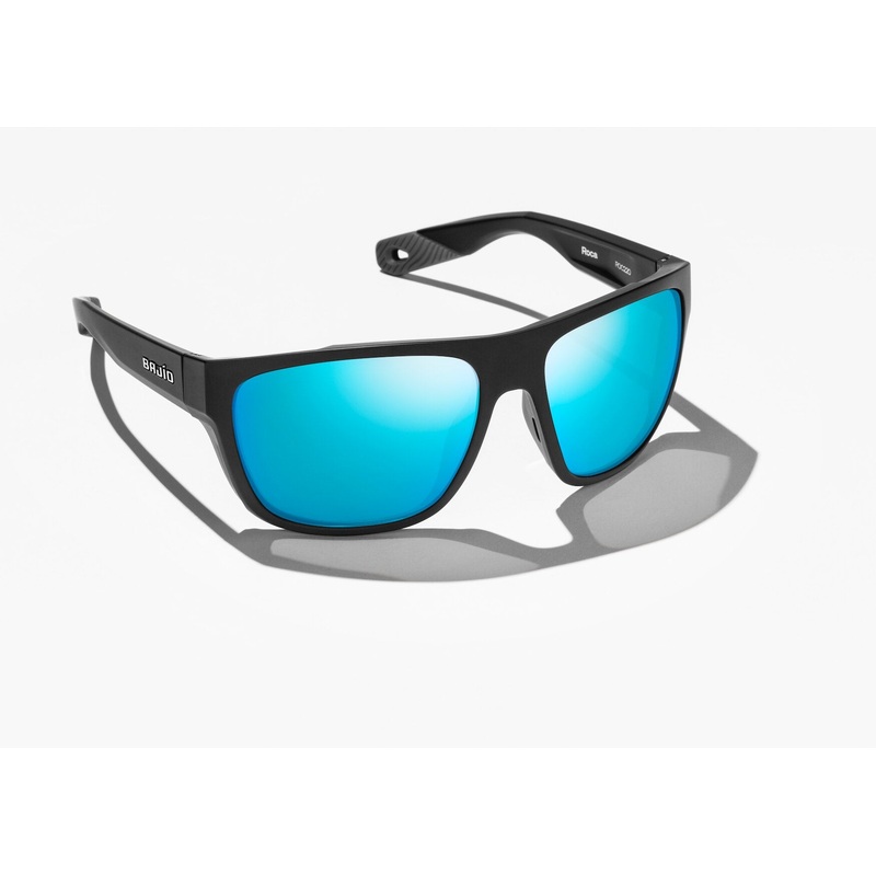 Bajo Roca Sunglasses – Black Matte Frame / Blue Glass Lens