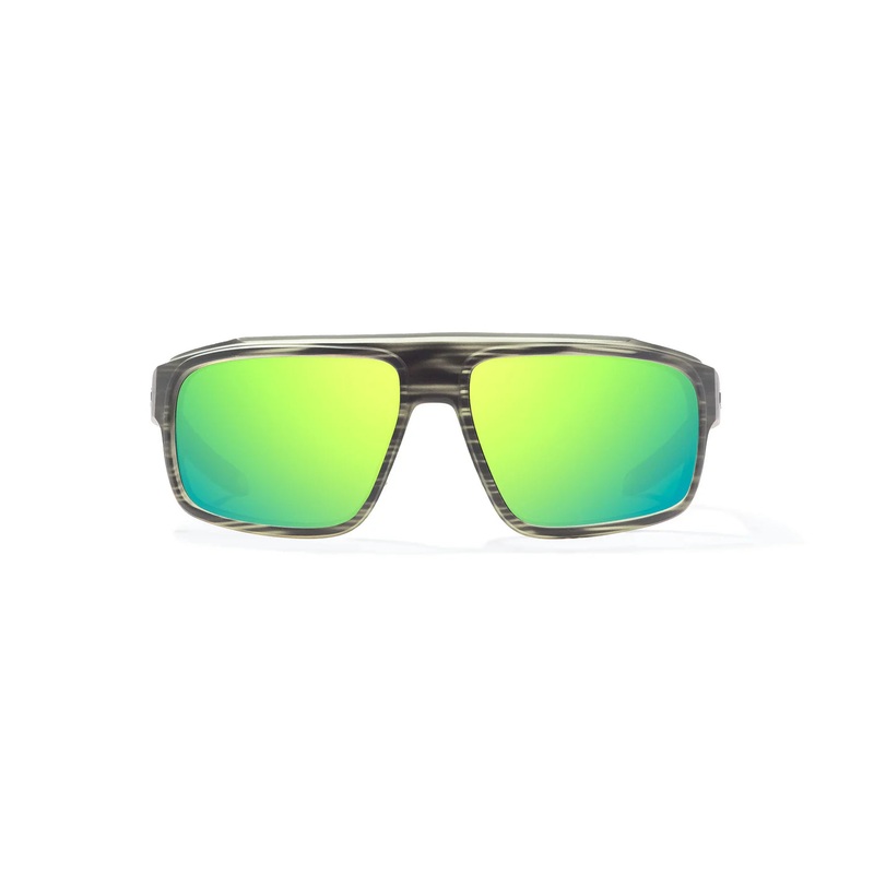 Bajo Greenland Sunglasses – Gray Grass Matte Frame / Green Mirror Glass Lens