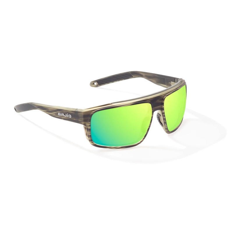 Bajo Greenland Sunglasses – Gray Grass Matte Frame / Green Mirror Glass Lens