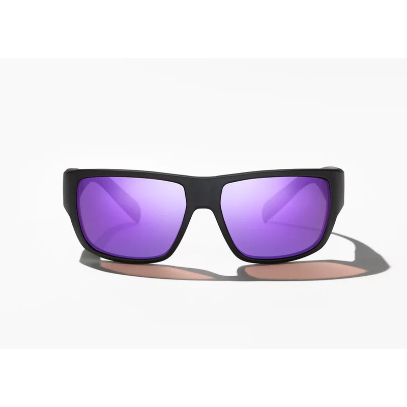 Bajo Piedra Sunglasses – Matte Black Frame / Violet Mirror Glass Lens