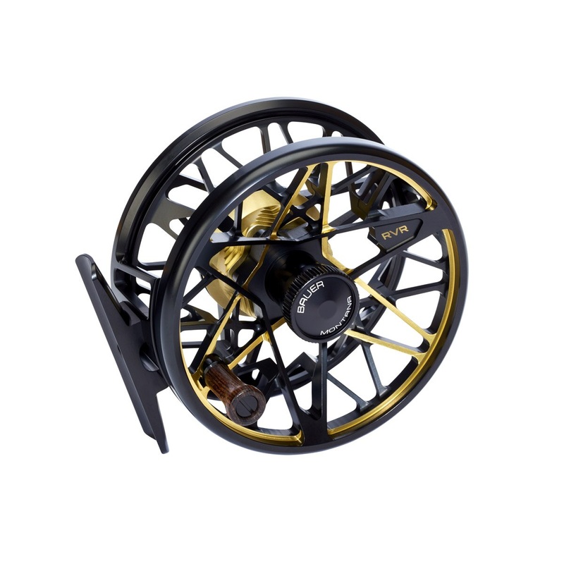 Bauer RVR Fly Reel|Black-Gold|Charcoal-Clear|Black-Black|Black-Silver|Black|2-3WT|4-5WT|6-7WT|Euro-Nymph|Microspey