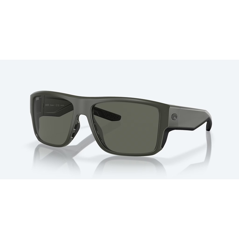 Costa Del Mar Taxman Sunglasses – Olive Matte Frame / Gray Polarized Glass 580G Lens