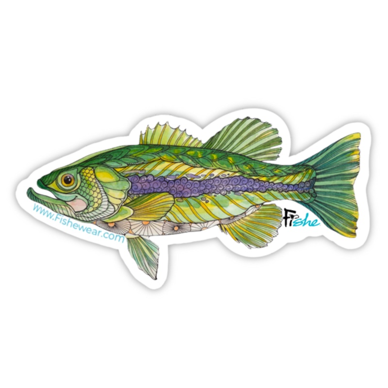 Fishe Wear Stickers|Brookie|Basstacular|Dolly Vee|Troutrageous Rainbow
