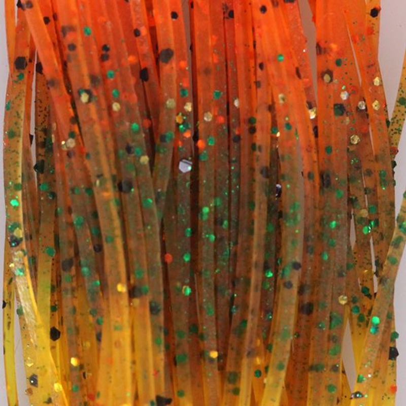 Hareline Fly Enhancer Legs|Light Blue-Pumpkin|Orange Pumpkin-Yellow|Chartreuse-Olive-Black