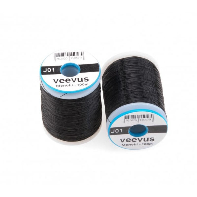 Veevus Monofil Thread|Black|Clear|.2mm|.1mm