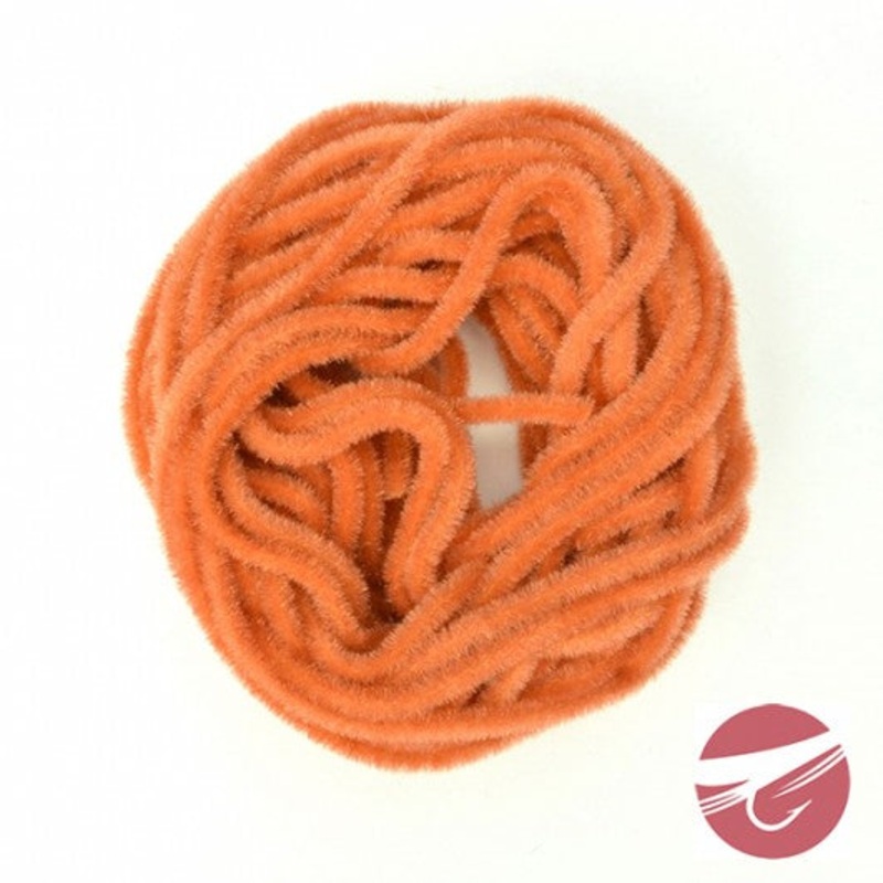 Hareline Velvet Chenille|Blood Red|Fluorescent Fire Orange|Hot Orange|Olive|Olive Brown|Pupa Brown|Purple|Rusty Brown|San Juan Red|Worm Brown|Small|Fine|Micro