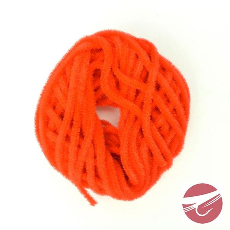 Hareline Velvet Chenille|Blood Red|Fluorescent Fire Orange|Hot Orange|Olive|Olive Brown|Pupa Brown|Purple|Rusty Brown|San Juan Red|Worm Brown|Small|Fine|Micro
