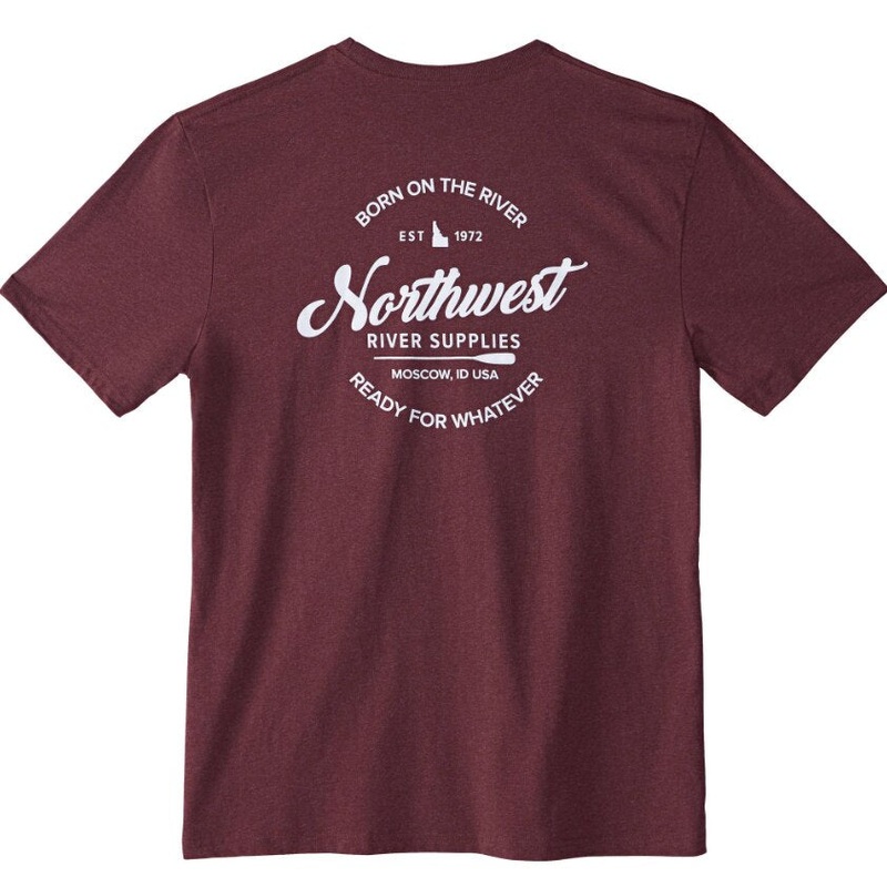 NRS Men’s Born Ready T-Shirt – Heathered Maroon