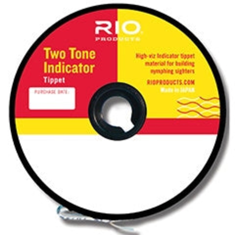 Rio 2-Tone Indicator Tippet|Fluorescent Pink – Fluorescent Chartreuse|Black-White|3X|4X|5X|6X