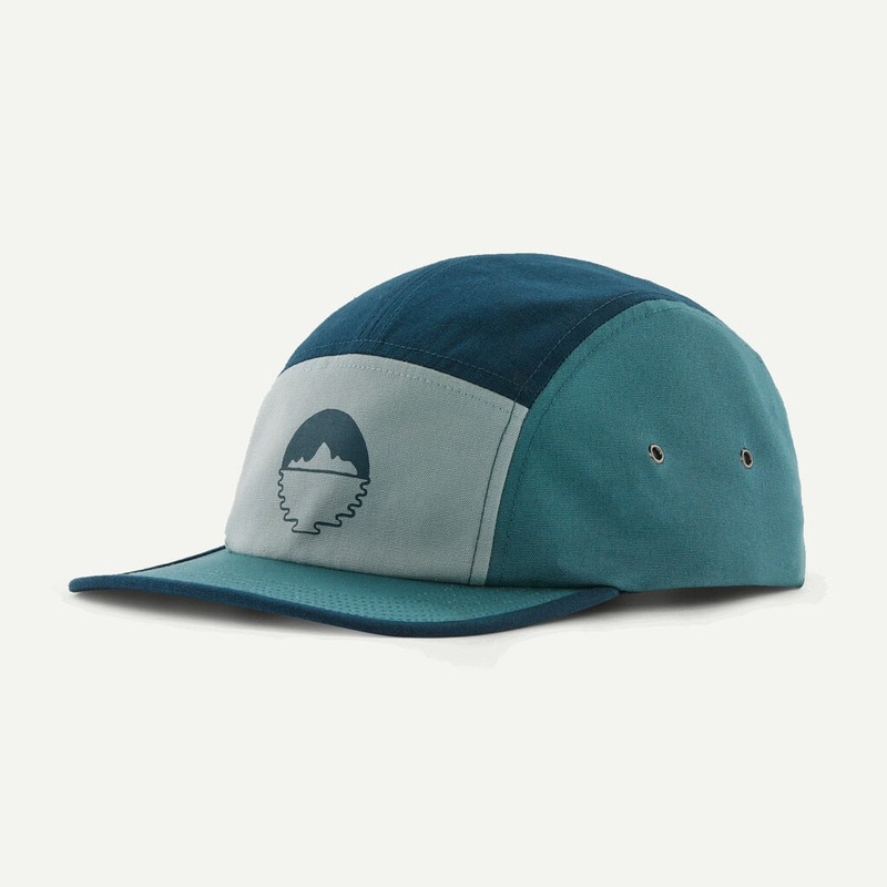 Patagonia Graphic Maclure Hat|Forgotten Island Wetland Blue|Functional Text Logo Forever Grey|Shop Sticker Tent Green|Solar Roller Bundle Green