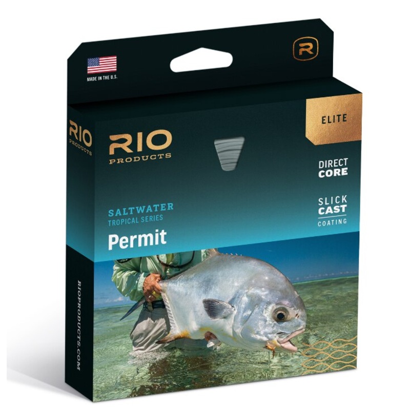 Rio Elite Permit Fly Line|Dark Sand-Camo-Light Sand|Sand-Orange-Aqua Blue|WF10F|WF8F|WF9F