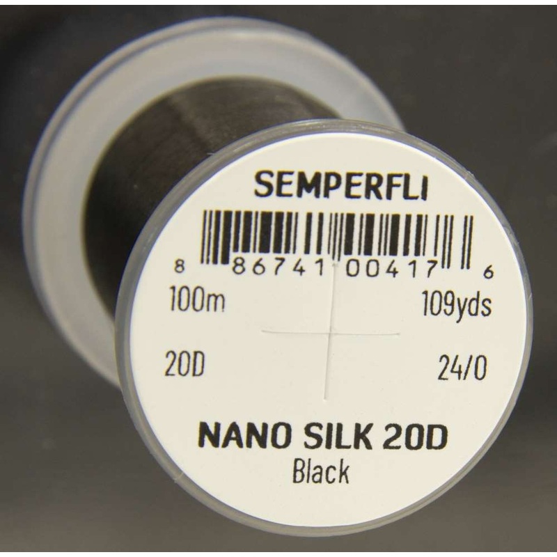 Semperfli Nano Silk Pro 20D|Black|White