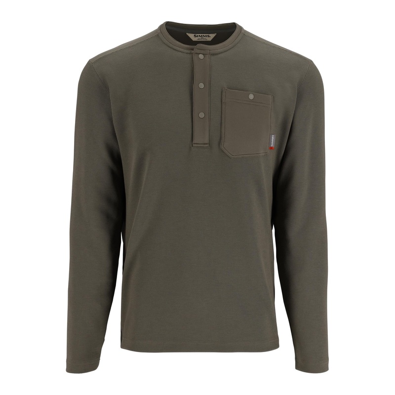 Simms Men’s Highline Henley|Smokey Olive|Large|Medium|XL|XXL