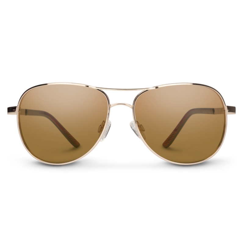 Suncloud Aviator Sunglasses – Gold / Polarized Brown Lens