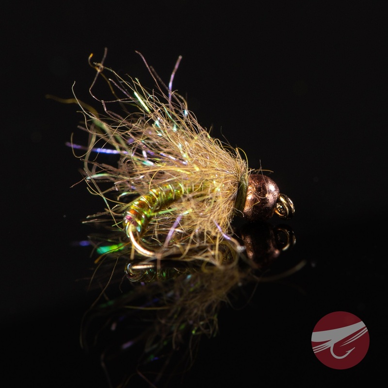 Ice Pupa – Fulling Mill Fly|Green|Tan|Size 14|Size 16