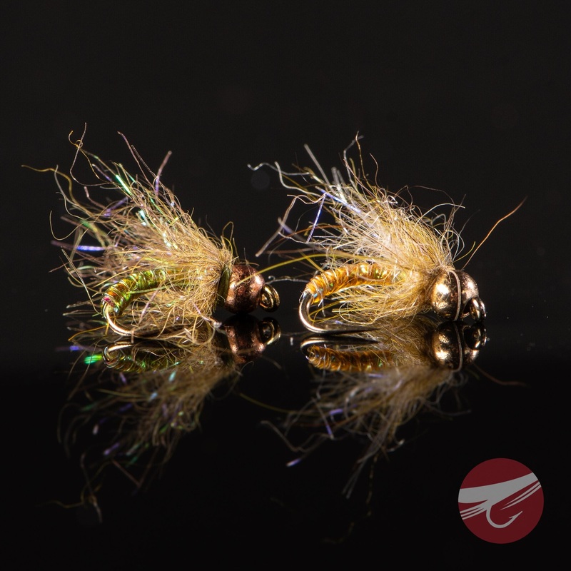 Ice Pupa – Fulling Mill Fly|Green|Tan|Size 14|Size 16