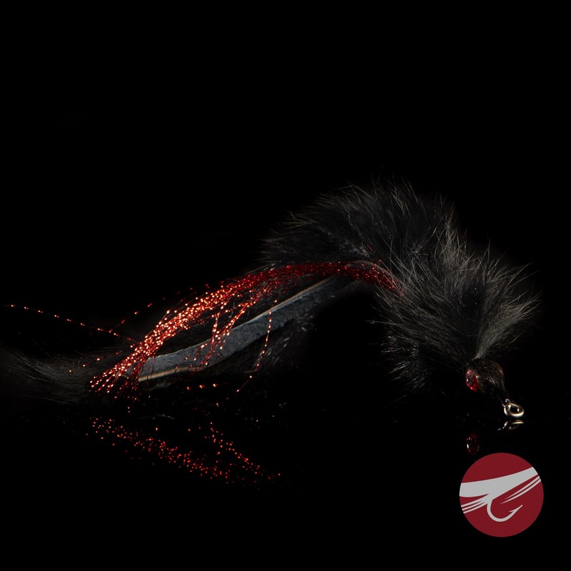 Barry’s Pike Fly – Umpqua Fly|Black|Chartreuse|Red