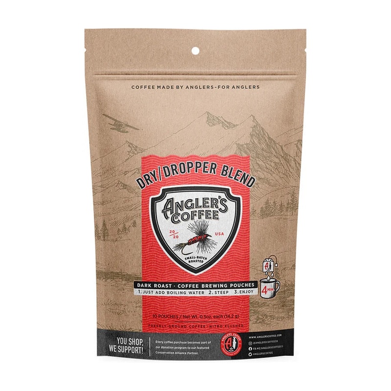 Angler’s Coffee Dry Dropper Single Serve – Fresh Brew Coffee Pouch