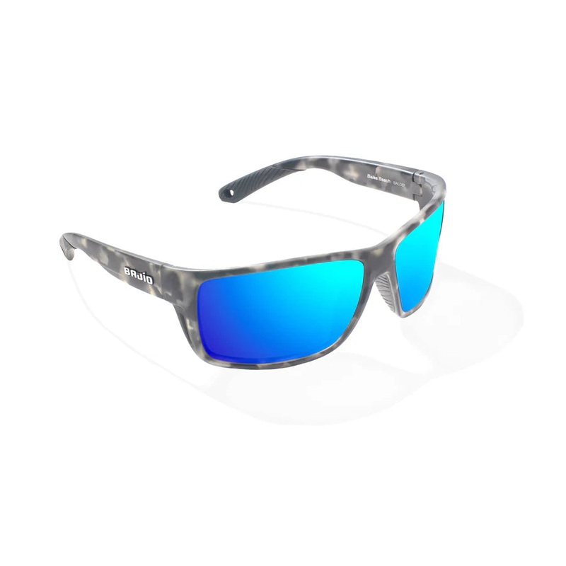 Bajo Bales Beach Sunglasses – Gray Rock Matte Frame / Blue Mirror Glass Lens