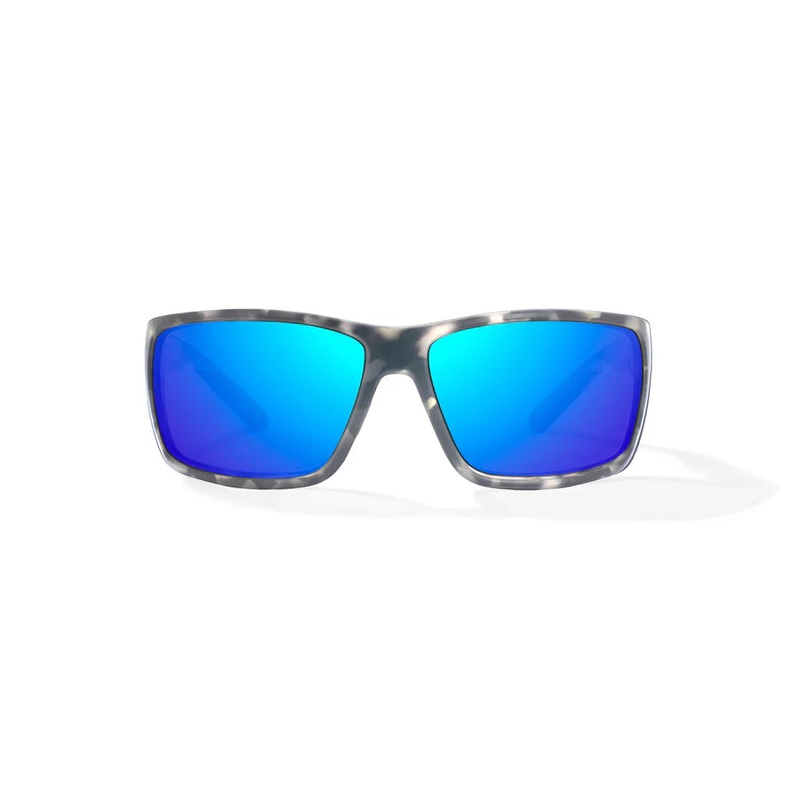 Bajo Bales Beach Sunglasses – Gray Rock Matte Frame / Blue Mirror Glass Lens