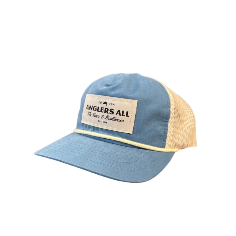 Anglers All Legion Blue/Cream Mesh Trucker Hat