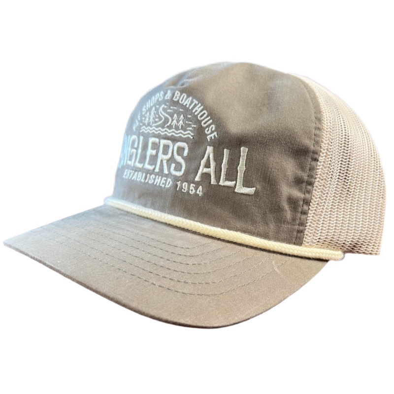 Anglers All Richardson Mesh Hat – 939 Light Loden – Stitched Logo