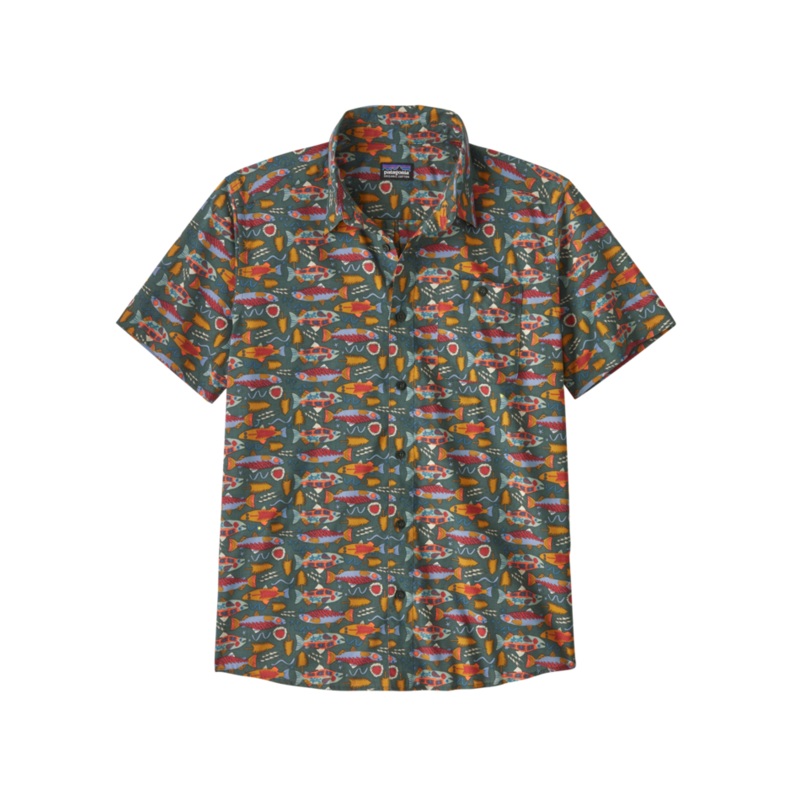 Patagonia Men’s Go To Shirt|Salmon Energy: Old Growth Green|M|L|XL|XXL