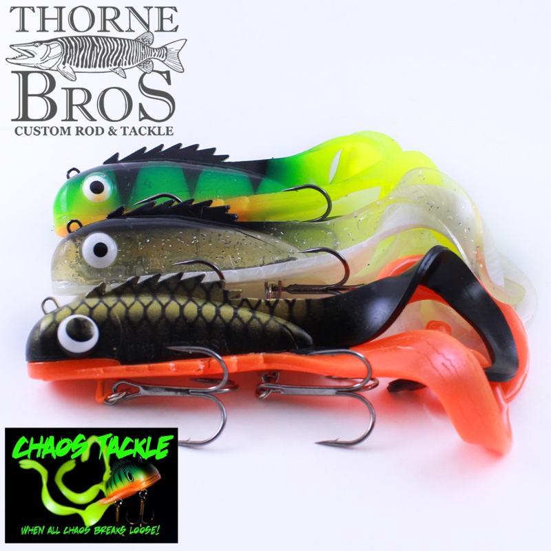 Chaos Mini Medussa|LT (Lemon Tail)|Charged Cisco|Cisco|Clown|Hot Perch|Sucker|White|Black|Black/Orange|Copperback|Firetiger|Walleye|B.A. Bullfrog|Black Perch
