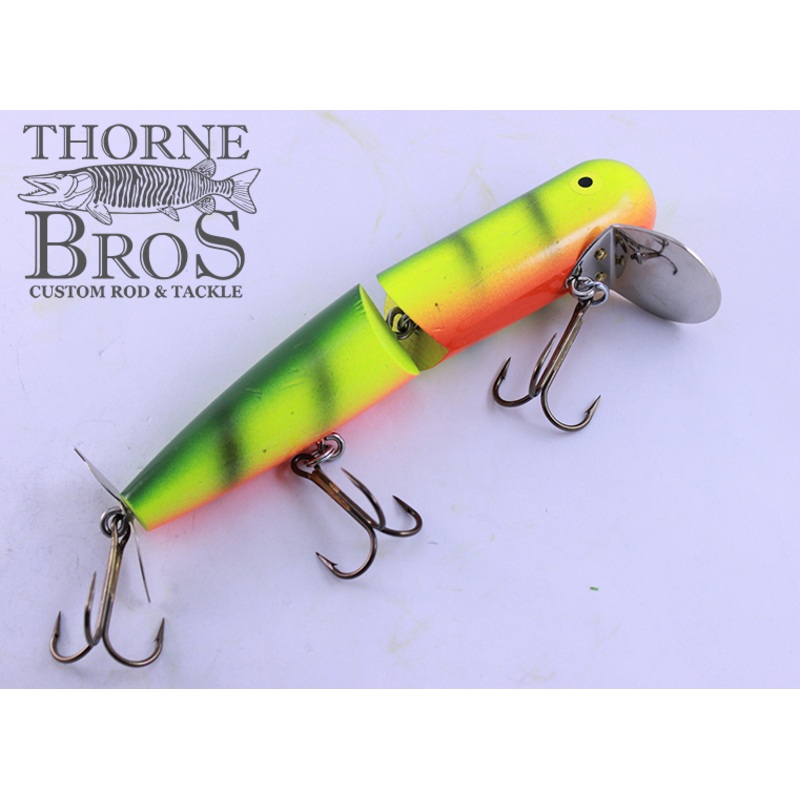 Mouldy’s Lil’ Hawg Wobbler|Black|Firetiger|Perch|Shad|Orange Black Dots