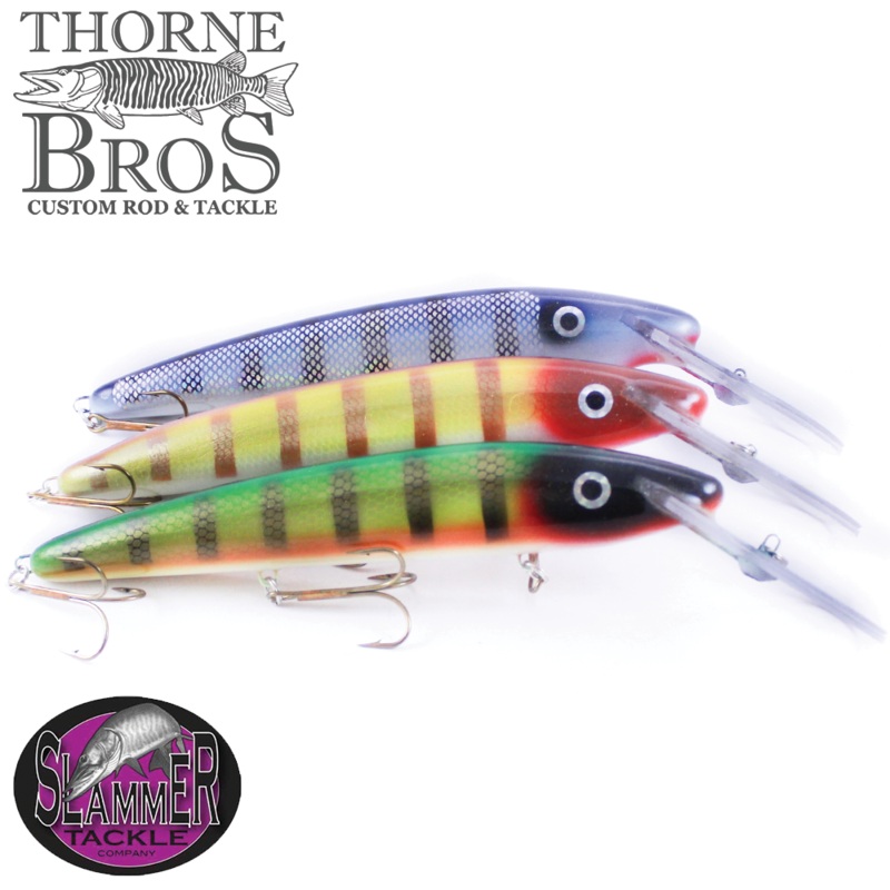 Slammer 10 Deep Minnow|TB Charged Cisco|TB Mother Of Pearl|TB Cisco|TB Holo Hot Mustard|Firetiger|Golden Shiner|Minnesota Cisco|Perch|Shiner|Sucker|Walleye