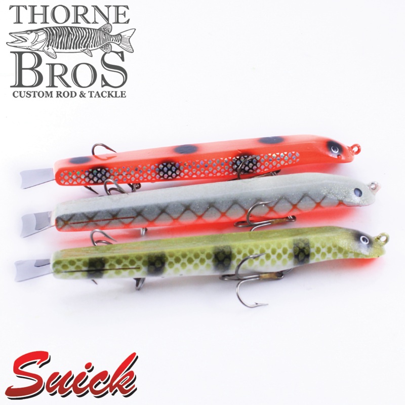 Suick Thriller 7|Holographic Black|Holographic Orange|Red Hot Perch|Holo Sucker|Night Hawk|Perch|Holographic White Black|Weighted|Unweighted