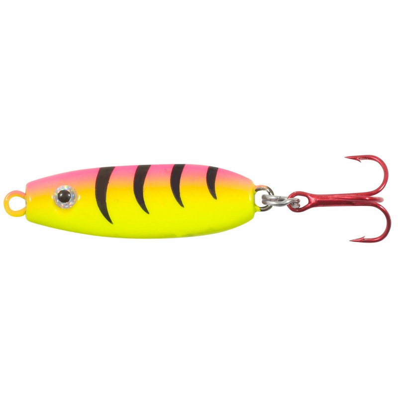 Northland Forage Minnow Spoon|1/16oz.|1/8oz.|Bubblegum Tiger|Sneeze|Silver Shiner|Wonderbread|Super-Glo Perch|Gold Perch|Super-Glo Chub|Super-Glo Rainbow|Purple Wonder|Super-Glo Redfish|Super-Glo Exo White|Super-Glo Exo Red|Super-Glo Exo Blue|Super-Glo Ex