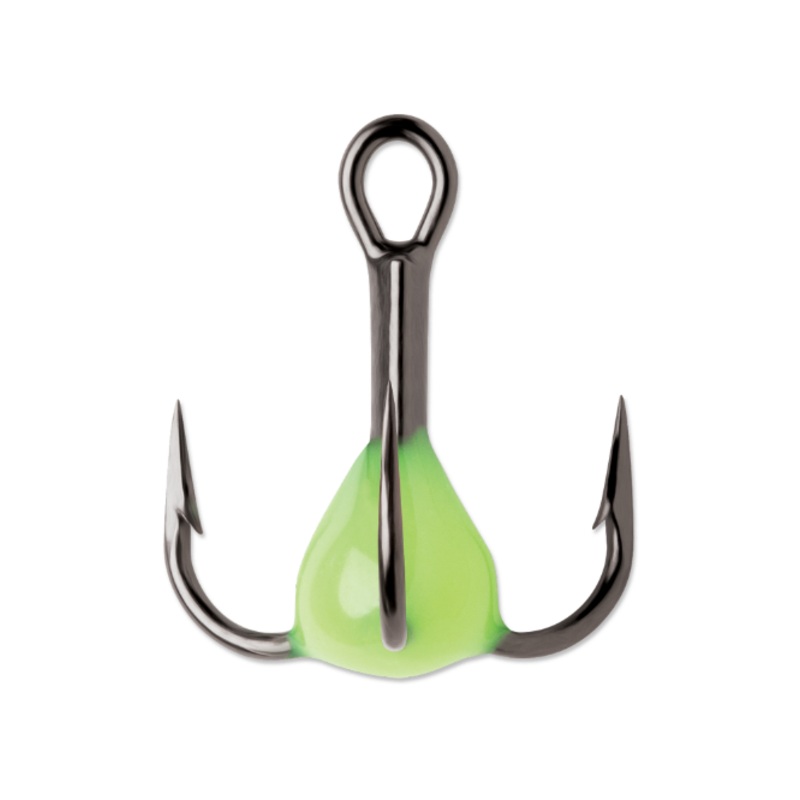 VMC Glow Resin Treble Hook||8||10||12|Glow Chartreuse|Glow|Green Orange Glow|Orange Chartreuse Glow|Pink Chartreuse Glow