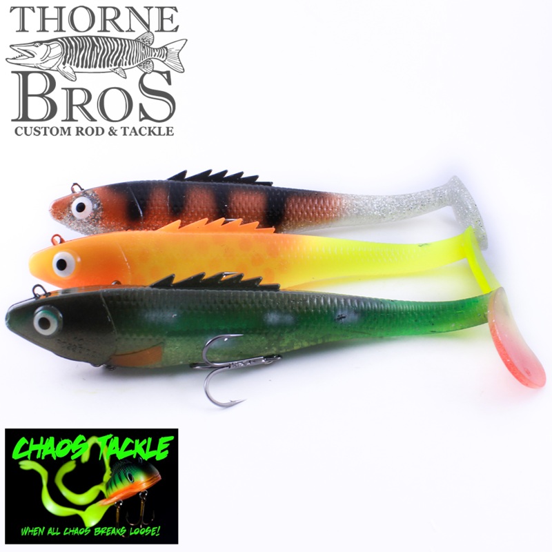 Chaos Posseidon|8″|10″|12″|Black|Black/Orange|Charged Cisco|Cisco|Clown|Copperback|Firetiger|Flamethrower|Hot Perch|Lemon Tail|Silver Shad|Sucker|Walleye|White|TBC Baby Blue Charged Cisco|TBC Charged Gold Pearl Whitefish|TBC Chartreuse Head Natural Cisco|