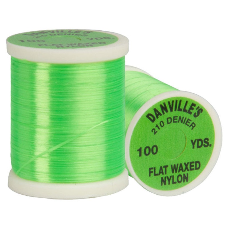 Danville 210 Flat Wax Nylon|Black|White|Red|Tan|Brown|Light Olive|Yellow|Fluorescenr Green|Fluorescent Orange|Fluorescent Shell Pink|Gray|Fluorescent Red|Fluorescent Yellow