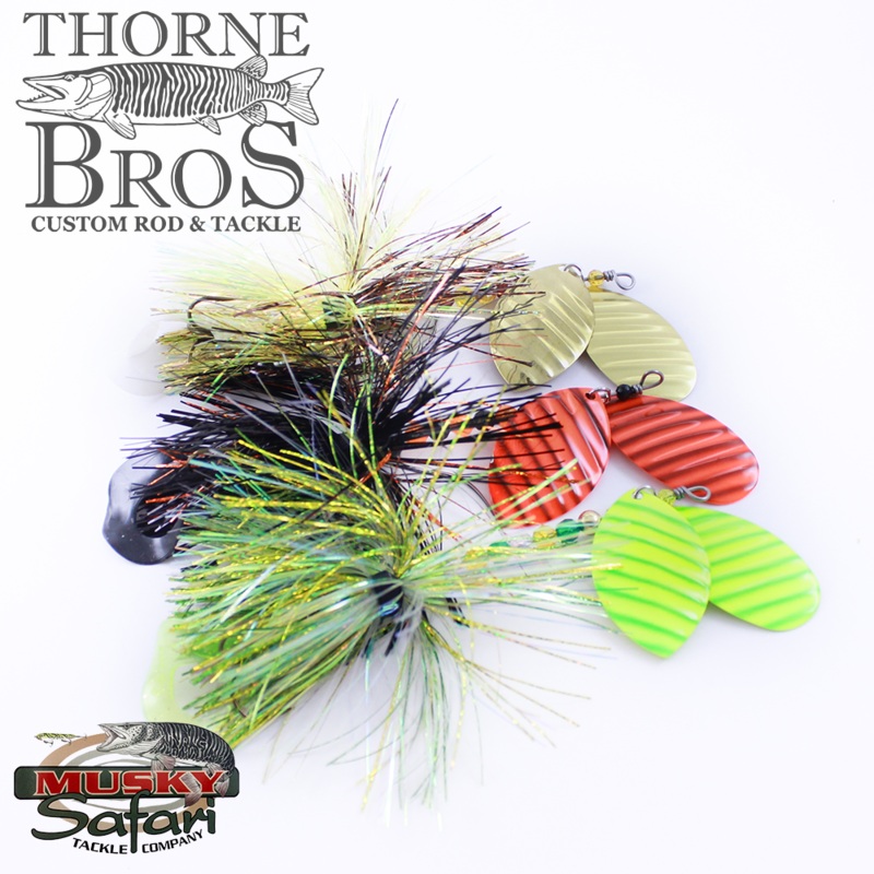 Musky Safari Hyper Hypnotizer|Black/Red|Black/Chart|Black/Orange|Black/Gold|Black/Silver|Black/Green|White Pearl/Chart|Blue/Silver|Walleye|Firetiger