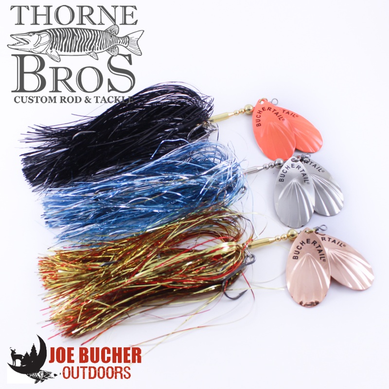 Bucher #8 Twin Tinsel|Black/Nickel|Black/Orange|Cisco/Nickel|Chartreuse/Black/Flame|Elvis|Firetiger|Goldilocks