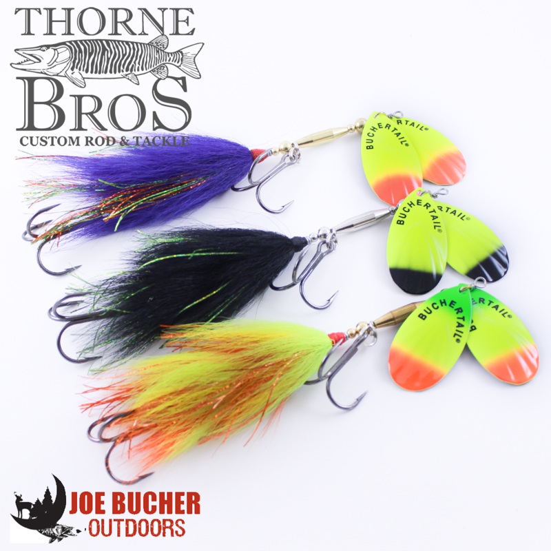 Bucher Tinsel Buck 2 #8|Black/Nickel|Black/Orange|Chartreuse/Black/Flame|Purple/Flame|Black/Red/Nickel|Firetiger|Elvis|Gold Shiner/Brass