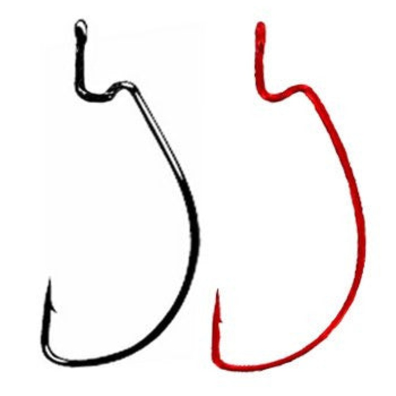 Gamakatsu EWG Worm Hook|2/0 (5 pack)|3/0 (5 pack)|4/0 (4 pack)|5/0 (4 Pack)|6/0 (3 pack)|Red|Black|W/Ring|1/16oz weighted|1/8oz Weighted|1/8oz weighted