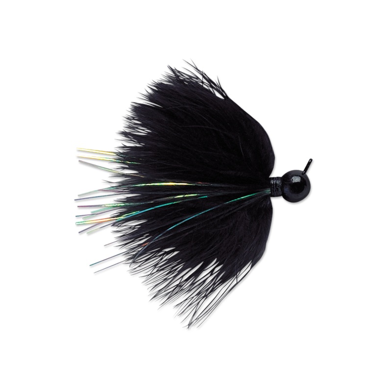 VMC DM Marabou Jig|1/8 oz|1/4 oz|Black