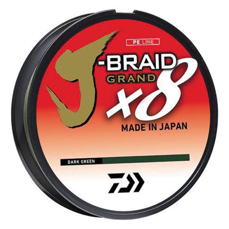 Daiwa J-Braid Grand x8|6lb. 150yd.|8lb. 150yd.|10lb. 150yd.|15lb. 150yd.|20lb. 150yd.|30lb. 150yd.|40lb. 150yd.|50lb. 150yd.|65lb. 150yd.|6lb. 300yd.|8lb. 300yd.|10lb. 300yd.|15lb. 300yd.|20lb. 300yd.|30lb. 300yd.|40lb. 300yd.|50lb. 300yd.|65lb. 300yd.|80