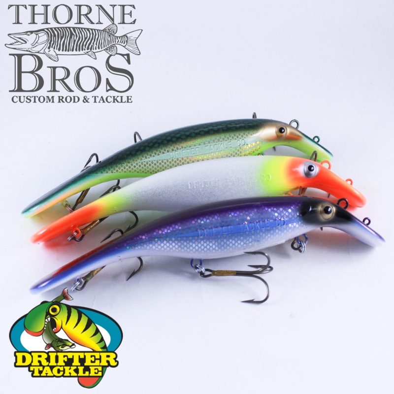 Drifter Believer Straight|8”|10″|TB Custom White Head Walleye|TB Custom Charged Cisco|TB Custom Holo Chartreuse Tennessee Shad|TB Custom Candy Corn|TB Custom Holo Finlander|Halo. Hot Walleye|Fireperch|Natural Walleye|Firetiger|Superman Holoform|Custom