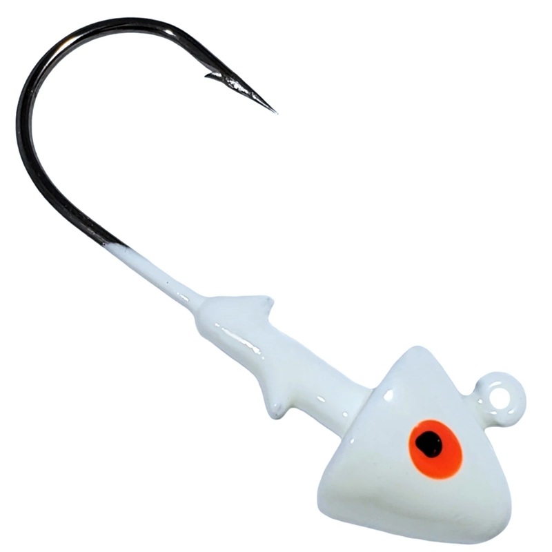 Kalin Salt-Bullet Jig|1-1/2 oz (7/0 hook)|1/2 oz (3/0 hook)|1/4 oz (3/0 hook)|1 oz (6/0 hook)|3/4 oz (5/0 hook)|3/8 oz (3/0 hook)|Unpainted|White