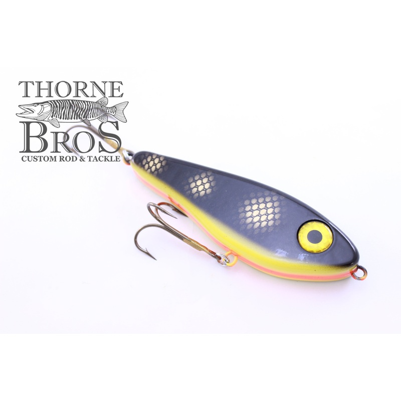 Musky Mania Magic Maker|Black Perch|Firetiger|Glitter Walleye|Glitter Perch|Holoform Perch|Holoform Silver Shiner|Holoform Superman|Lemonhead