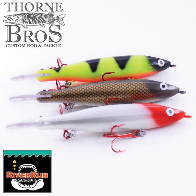 River Run Manta|Black Perch|Baitfish|Wild Sucker|Lac Suel Perch|Natural Walleye|Bumblebee|Sunny|Chartreuse Bandit|Orange Bandit|Chartreuse Tiger|Redhead|Pumpkin Perch
