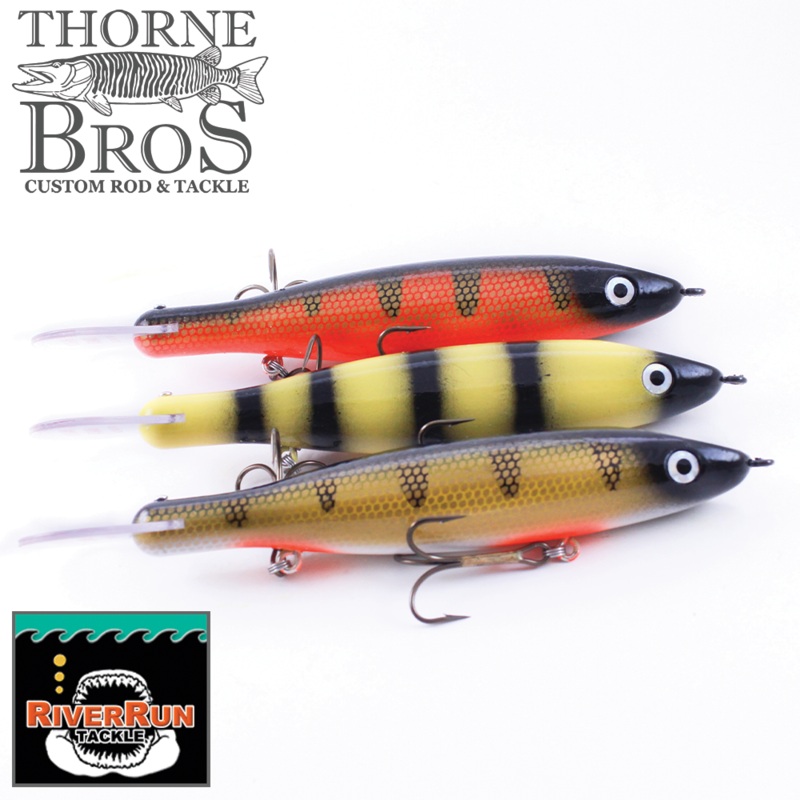 River Run Manta Hang 10|Black Perch|Baitfish|Wild Sucker|Lac Suel Perch|Natural Walleye|Bumblebee|Sunny|Chartreuse Bandit|Orange Bandit|Chartreuse Tiger|Redhead|Pumpkin Perch